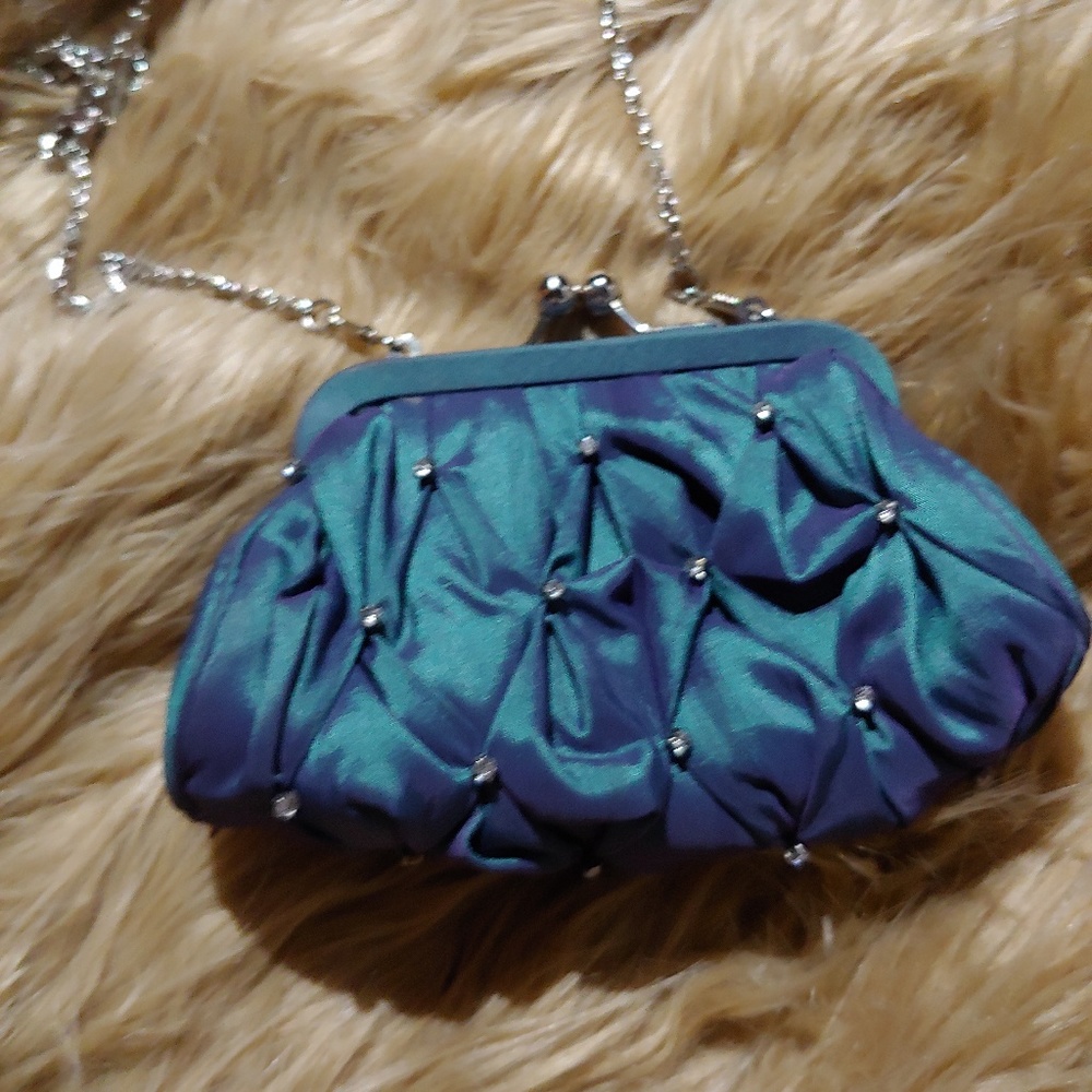 Rhinestone clutch bag
